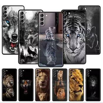 Мягкий чехол с волком, собакой, кошкой, птицей, львом, тигром для Samsung Galaxy S22 S20 FE S21 S10 S9 Plus S8 Note 20 Ultra 10 Lite, чехол для телефона Samsung S22 5G