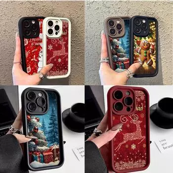 Мягкий чехол Sky Eye Ladder для Infinix Note 30 Hot 50 40 Smart 8 9 OnePlus Google Все модели Infinix Чехлы для телефонов Чехол NY28 Рождественская елка Санта-Клаус Google Pixel 7 5G