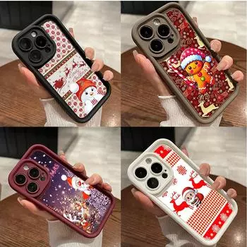 Мягкий чехол Sky Eye Ladder для Samsung A06 A15 A25 A35 A55 S23 S24 FE Все модели Samsung Чехлы для телефонов Силиконовый чехол NY29 Веселая рождественская елка Samsung A03