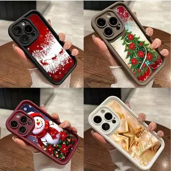 Мягкий чехол Sky Eye Ladder для Samsung A06 A15 A25 A35 A55 A54 S23 S24 FE Все модели Samsung Чехлы для телефонов Силиконовый чехол NY37 Новый год Счастливого Рождества Samsung A03