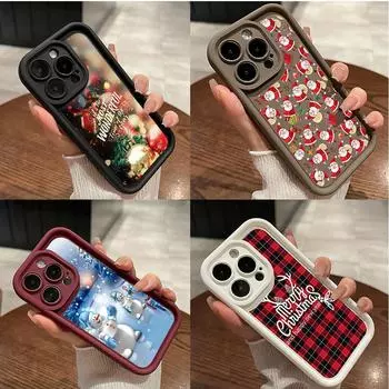 Мягкий чехол Sky Eye Ladder для Samsung A06 A15 A25 A35 A55 A14 A24 A34 S23 S24 FE Все модели Samsung Чехлы для телефонов Чехол NY43 Рождество С Новым годом арт Samsung A03