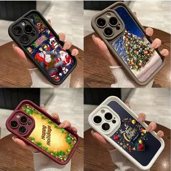 Мягкий чехол Sky Eye Ladder для Samsung A06 A15 A25 A35 A55 S23 S24 FE Все модели Samsung Чехлы для телефонов Чехол NY38 Новый год Счастливого Рождества Рождественская елка Samsung A03