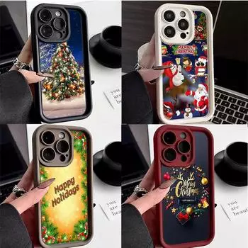 Мягкий чехол Sky Eye Ladder для Xiaomi 14T Redmi 13c 14c Note 12 13 Pro Все модели Xiaomi Redmi Чехлы для телефонов NY38 Новый год Веселая рождественская елка Xiaomi 11 Lite 5G NE