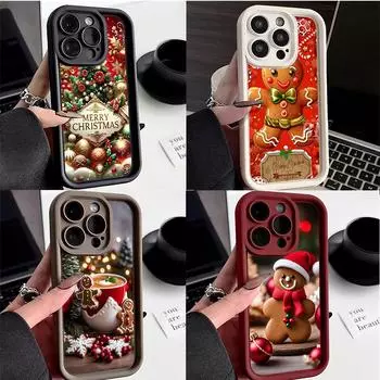 Мягкий чехол Sky Eye Ladder для Xiaomi 14T Redmi 13c 14c Note 11 12 13 Pro Все модели Xiaomi Redmi Чехлы для телефонов NY46 Рождественский Санта-Клаус Рождественская елка Xiaomi 11 Lite 5G NE