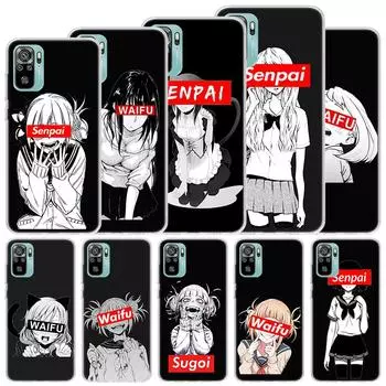 Мягкий чехол Sugoi Senpai Japanese Anime Waifu для Xiaomi Redmi Note 11S 10S 11 10, чехол для телефона 11T 11E Pro 9 9S 8 8T 9T 7 6 5 4X Sh Redmi Note 11S 4G