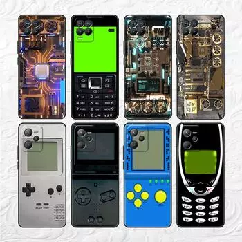 Мягкий чехол TPU для Realme 8 C21 9 Pro 8i 9i GT Neo 3 2 C3 7 6 C21Y C15 C11 C35 силиконовый чехол для телефона винтажная печатная плата Realme GT Neo 3