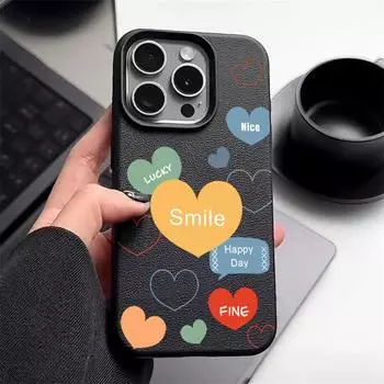 Мягкий чехол TPU с рисунком сердец любви для iPhone 16 15 14 Pro 13 12 Pro Max 11 с текстурой кожи, ударопрочный, однотонный, тонкий, противоударный, матовый чехол iPhone 16 серый