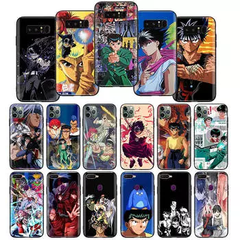 Мягкий чехол W-10 Yu Yu Hakusho для Xiaomi Redmi 10A 10C 12C 13C 9A 9C 9T A3 A3X Note 8 9 10 11 12 13 Poco F5 F6 M6 X3 X6 C50 C51 C55 C65 Pro Plus 4G 5G Redmi 9T кожа буйвола