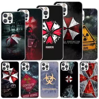 Мягкий чехол в форме зонтика для iPhone 11 12 13 Mini 14 Pro Max Apple, чехол для телефона X XS XR SE 7 Plus 8 + 6 6S 5S Funda Coque iPhone 11