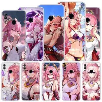Мягкий чехол Yae Miko Genshin Impact для Huawei P Smart Z Y5 Y6 Y7 Y9S 2019, чехол для телефона Honor 10 Lite 9 9X 8X 8A Pro 8S 20i, чехол S P Smart 2018