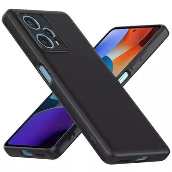 Мягкий черный цвет, матовый силиконовый чехол из ТПУ для телефона с защитой от отпечатков пальцев, чехол для XIAOMI POCO F5/F5 Pro Xiaomi POCO F5 Pro чёрный