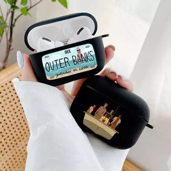 Мягкий черный силиконовый чехол Outer Banks TV Show для Apple Airpods Pro 3 2 1 DBX Bluetooth, беспроводной чехол для наушников, чехлы для Airpod