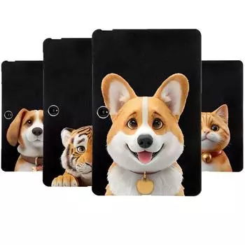 Мягкий черный защитный чехол TPU с рисунком щенка для OnePlus Pad 2 12,1 дюйма, противоударный чехол для планшета OnePlus Pad2 OnePlus Pad 2 12.1