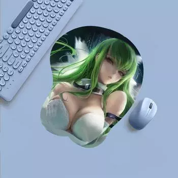 Мягкий держатель для миски, двухмерный 3D силиконовый коврик для мыши на запястье, персональный мультяшный аниме-подставка для руки