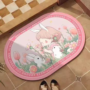 Мягкий диатомитовый коврик, впитывающий грязь, коврик для ванной комнаты, утолщенный нескользящий быстросохнущий коврик, коврик для двери туалета, ковер для туалета 40*60cm