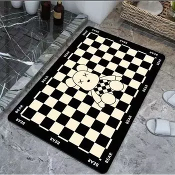 Мягкий диатомовый грязевой впитывающий коврик для ванной комнаты, коврик для туалета, нескользящий коврик для унитаза 40 * 60cm