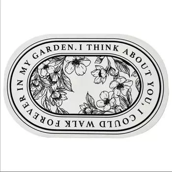 Мягкий диатомовый коврик для ванной комнаты, впитывающий грязь, нескользящий коврик для ног, коврик для двери ванной комнаты 40 * 60cm