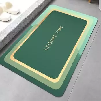 Мягкий диатомовый коврик, впитывающий грязь, нескользящий, быстросохнущий, коврик для ног, коврик для двери туалета, коврик для ванной комнаты, туалета 60 * 90cm (crystal velvet)