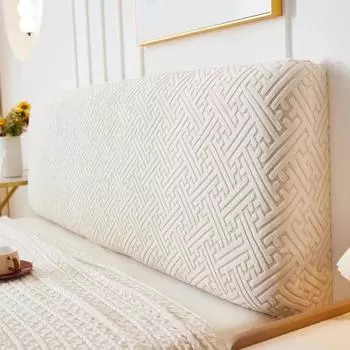 Мягкий фланелевый чехол для изголовья кровати, эластичный пылезащитный защитный чехол для каркаса кровати, аксессуары для домашнего декора отеля Width 120cm
