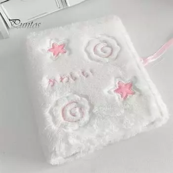 Мягкий фотоальбом, держатель для хранения фотокарточек Kpop, 3 дюйма, папка с 6 отверстиями, мини-карта, фотоальбом знаменитостей идолов 1 Set