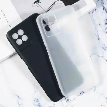 Мягкий чехол TPU Gel для Realme 7 8i C35 C15 GT Neo 2 X3 Тонкий матовый защитный чехол Силиконовый чехол For Realme GT Neo 3 чёрный