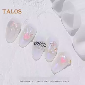 Мягкий гель для ногтей, безопасный нелипкий синтетический УФ-гель для наращивания ногтей для девочек прозрачный