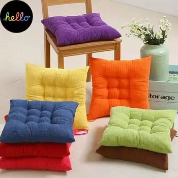 Мягкий хлопковый вельветовый квадратный обеденный стул Cus on Домашний офис Татами Сиденье Cus on красный