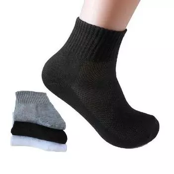 Мягкий хлопок для футбола, баскетбола, осени, зимы, подарков, одежды, аксессуаров, спортивных носков, мужских носков чёрный