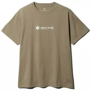 Мягкий хлопок Snow Peak с логотипом, короткий рукав, размер TM Pro. Ц 24су20103пр