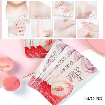 Мягкий и ароматный скраб для тела 3 г/пакет Очищение лица Глубокое очищение пор 3pcs