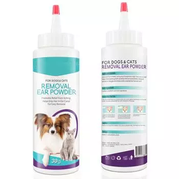 Мягкий и безболезненный порошок для удаления шерсти из ушей домашних животных. Поддерживайте чистоту и порядок ушей вашего питомца с помощью этого мягкого и безболезненного порошка.