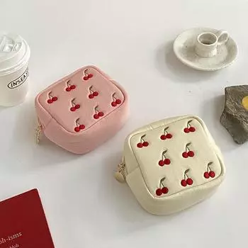 Мягкий и дышащий чехол, хлопковый кошелек для монет, кошелек на молнии, женская косметичка для макияжа