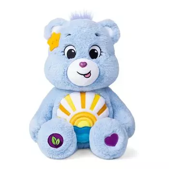 Мягкий и приятный плюшевый медведь Care Bears Sea Friend Bear среднего размера, эксклюзивно для Amazon, 14 дюймов - экологически чистый материал!