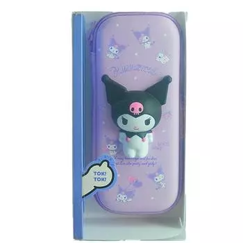 Мягкий и пушистый пенал Kuromi Squishy Sanrio, светло-фиолетовый, 1 шт.