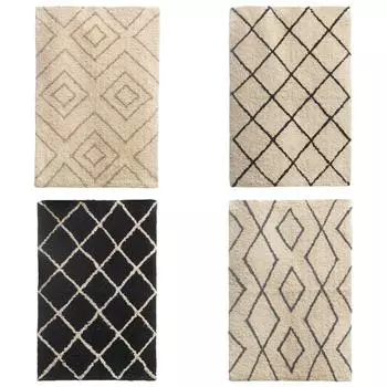 Мягкий и впитывающий хлопковый коврик для ванной 50x75 см