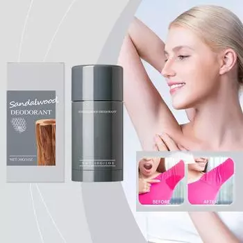Мягкий карандаш для подавления запаха, стойкий, свежий, увлажняющий, унисекс, портативный, с оттенком сандалового дерева, нейтрализует запах тела.