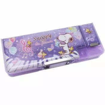 Мягкий карандаш для заметок Snoopy Peanuts [Пенал] Двусторонний футляр/Музыкальный фиолетовый