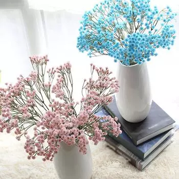 Мягкий клей искусственный букет цветов гипсофилы вечерние фотографии высокого качества