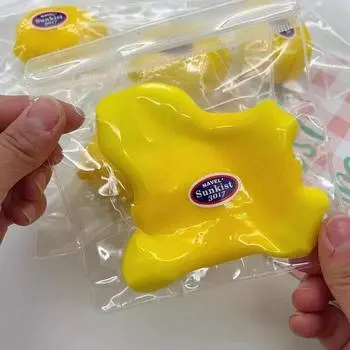 Мягкий клей, жидкость, лимон, щепотка, декомпрессионная игрушка, имитация еды, милая лимонная выжимка, медленная отскокная игрушка, креативный цемент, игрушки для вентиляции
