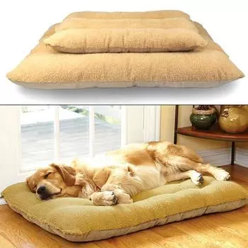 Мягкий коврик для больших домашних собак, моющийся, толстый, теплый, зимний дорожный коврик для домашних животных, питомник, кровать для собаки, съемная подушка, одеяло для больших животных ZL156-1 75x50x12 cm