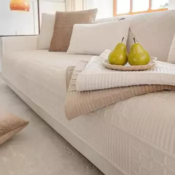 Мягкий коврик для дивана, нескользящий, пыленепроницаемый, всесезонный, универсальный чехол для мебели, модная комбинированная подушка для дивана 1seat 70x70cm