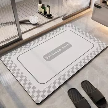 Мягкий коврик для ванной комнаты, нескользящий, суперабсорбирующий, быстросохнущий коврик для ног для прихожей и душа 40cmx60cm