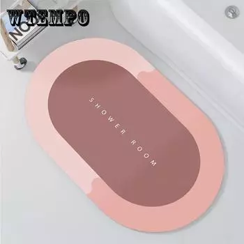 Мягкий коврик из диатомовой грязи с нано-диатомитом, впитывающий коврик для ног, быстросохнущий, бытовой, нескользящий коврик для ванной комнаты, дверной коврик 40*60cm