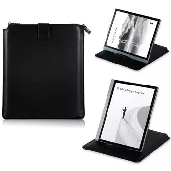 Мягкий кожаный чехол для планшета Funda для Vivo iQOO Pad Air, многофункциональный кронштейн, кобура, подставка, сумка для хранения электронных книг для VIVO Pad2 Air, чехол для планшета iPad For Vivo Pad чёрный