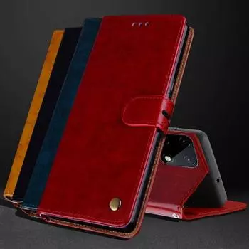 Мягкий кожаный чехол-кошелек-кошелек для телефона для OPPO Realme C35 C31 C21Y C25Y C20 9 9i 8 8i A54 A74 A94 A57 5G 4G противоударный откидной чехол-держатель For OPPO A57 5G 2022 чёрный