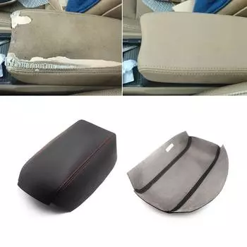 Мягкий кожаный чехол на подлокотник для Honda Civic 8-го поколения седана 2006-2011, автомобильный Стайлинг, центральный подлокотник, крышка, наклейка, отделка чёрный