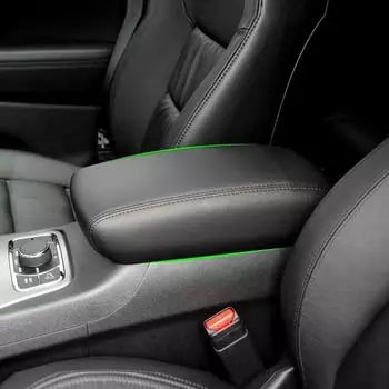 Мягкий кожаный чехол на подлокотник для Jeep Grand Cherokee 2011-автомобильный Стайлинг, центральный подлокотник, кожный чехол, наклейка, отделка B-r sticky type