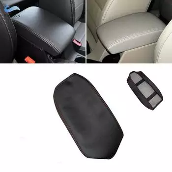 Мягкий кожаный чехол на подлокотник для Skoda Octavia 2015 2016 2017 2018 салон автомобиля центральный подлокотник коробка кожный чехол отделка чёрный
