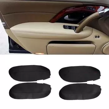 Мягкий кожаный чехол на подлокотник двери для Acura RL 2005 - 2012 автомобильный стайлинг 2 шт. накладка на панель подлокотника передней двери наклейка отделка чёрный