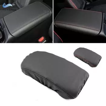 Мягкий кожаный чехол на подлокотник консоли для Hyundai Tucson Nx4 2022, автомобильный центральный подлокотник, кожный чехол чёрный